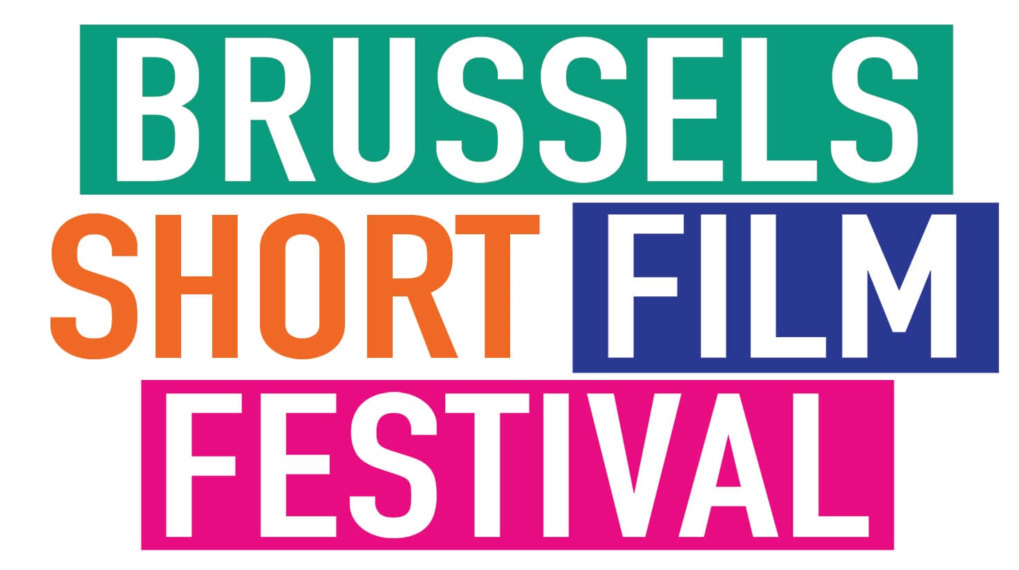 Logo Brussels Short Film Festival - cadre blanc 2023
